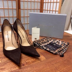 Gianmarco Lorenzi Brown Suede Pump 39